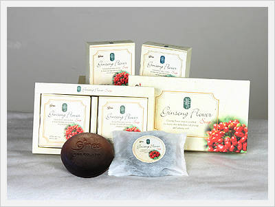 Ginseng Flower Soaps  Made in Korea